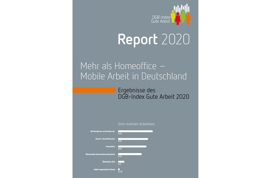 Cover der Broschüre Report 2020: „DGB-Index Gute Arbeit“