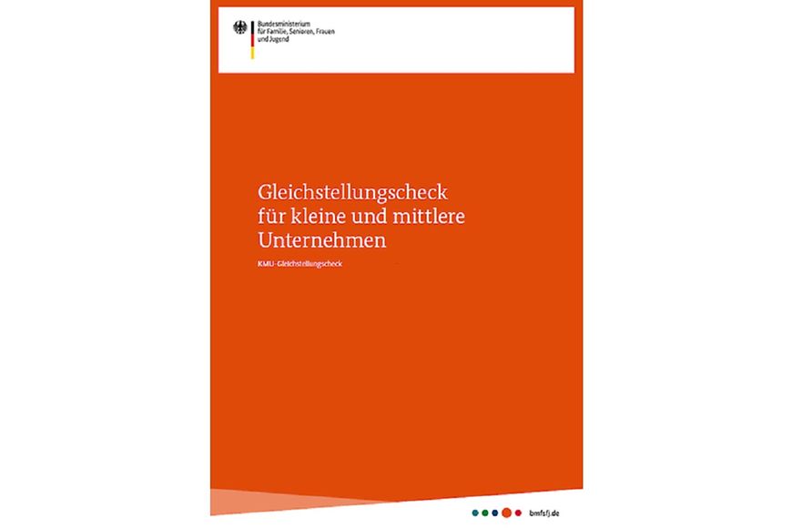 Cover der Broschüre "Gleichstellungscheck für kleine und mittlere Unternehmen"