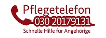 Logo Pflegetelefon 030 201 79131 Schnelle Hilfe für Angehörige