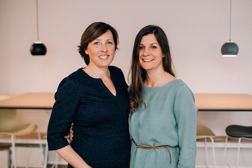 Von links nach rechts Melanie von Gersdorff und Peggy Wahrlich